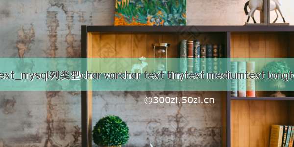 mysql varchar tinytext_mysql列类型char varchar text tinytext mediumtext longtext的比较与选择...