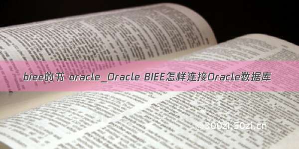 biee的书 oracle_Oracle BIEE怎样连接Oracle数据库