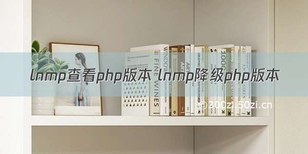 lnmp查看php版本 lnmp降级php版本