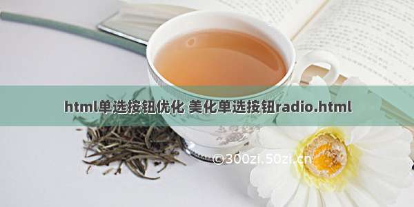 html单选按钮优化 美化单选按钮radio.html