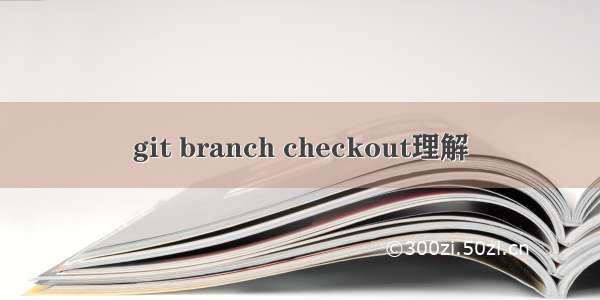 git branch checkout理解