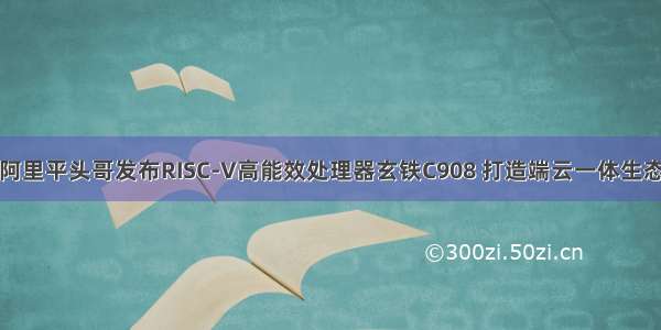 阿里平头哥发布RISC-V高能效处理器玄铁C908 打造端云一体生态