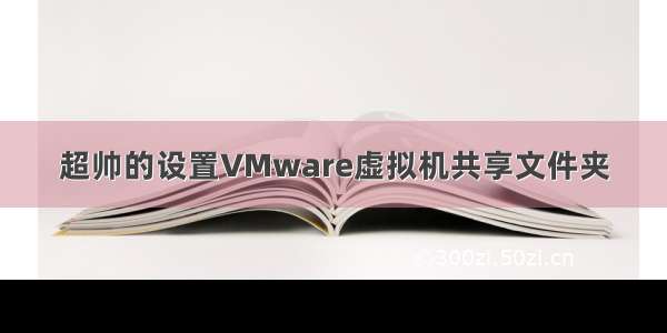 超帅的设置VMware虚拟机共享文件夹