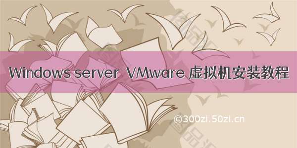 Windows server  VMware 虚拟机安装教程