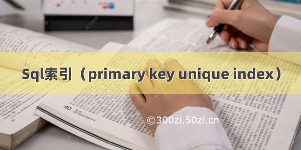 Sql索引（primary key unique index）