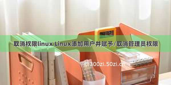 取消权限linux Linux添加用户并赋予/取消管理员权限