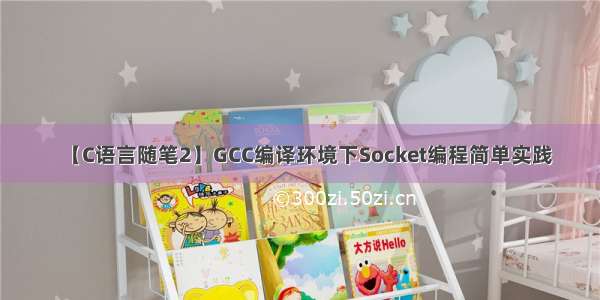 【C语言随笔2】GCC编译环境下Socket编程简单实践