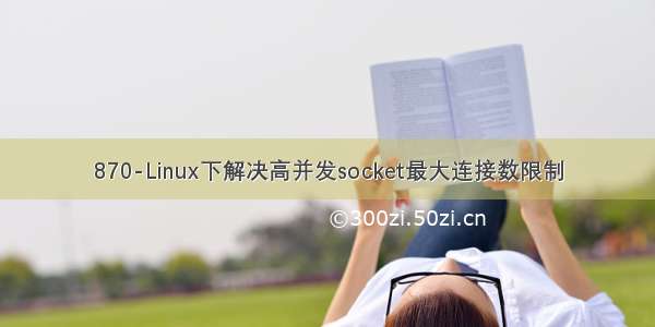 870-Linux下解决高并发socket最大连接数限制