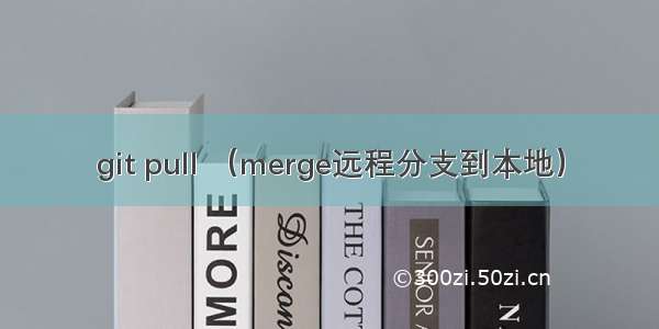 git pull （merge远程分支到本地）