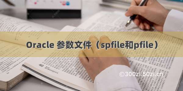 Oracle 参数文件（spfile和pfile）