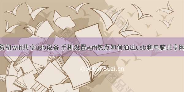 计算机wifi共享usb设备 手机设置wifi热点如何通过usb和电脑共享网络