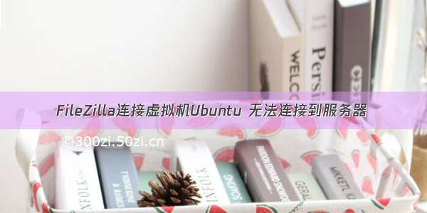 FileZilla连接虚拟机Ubuntu 无法连接到服务器