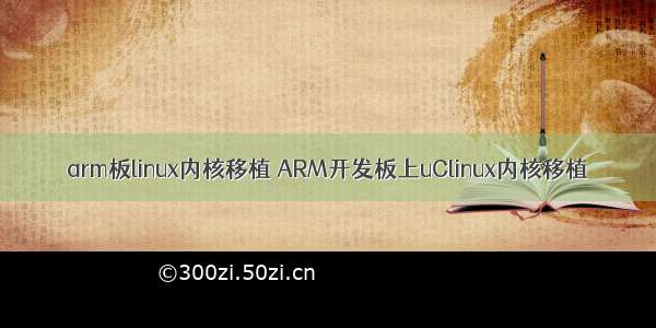 arm板linux内核移植 ARM开发板上uClinux内核移植