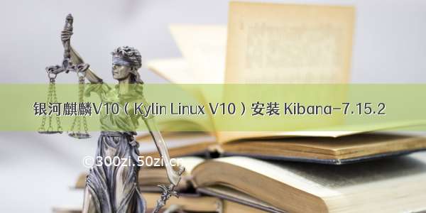 银河麒麟V10（Kylin Linux V10）安装 Kibana-7.15.2