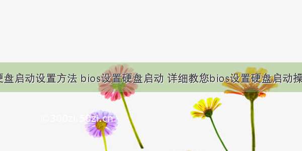 计算机硬盘启动设置方法 bios设置硬盘启动 详细教您bios设置硬盘启动操作步骤...