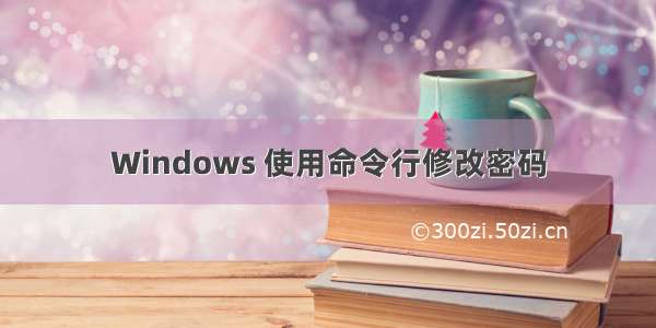 Windows 使用命令行修改密码