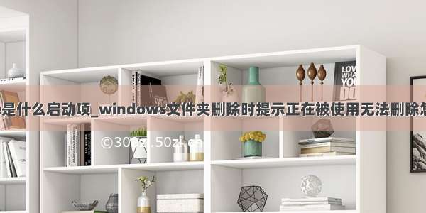 ldslite是什么启动项_windows文件夹删除时提示正在被使用无法删除怎么办？