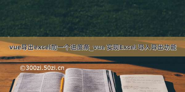 vue导出excel加一个进度条_vue 实现Excel 导入导出功能