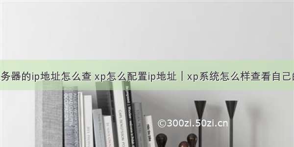 xp系统服务器的ip地址怎么查 xp怎么配置ip地址｜xp系统怎么样查看自己的ip地址...