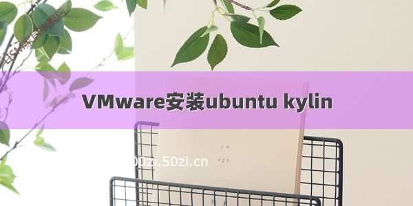 VMware安装ubuntu kylin