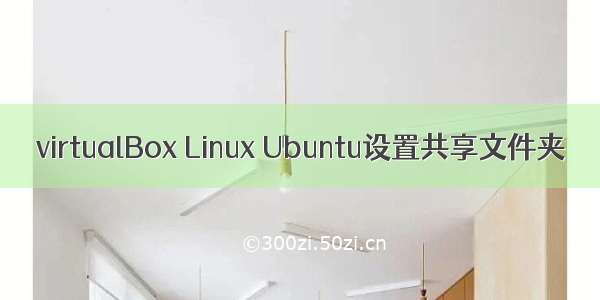 virtualBox Linux Ubuntu设置共享文件夹