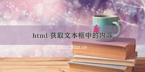 html 获取文本框中的内容