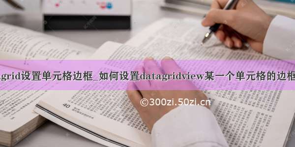 datagrid设置单元格边框_如何设置datagridview某一个单元格的边框样式