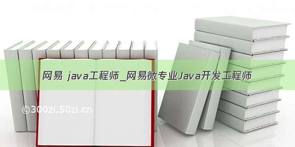 网易 java工程师_网易微专业Java开发工程师