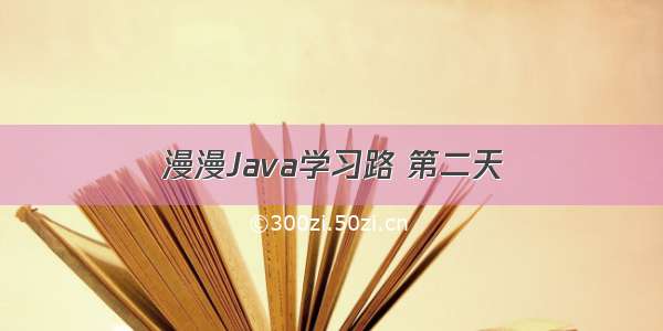 漫漫Java学习路 第二天