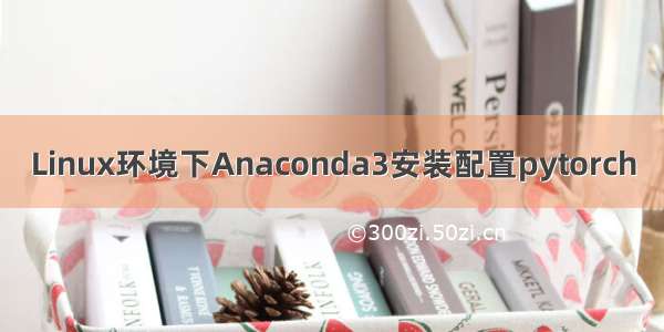 Linux环境下Anaconda3安装配置pytorch