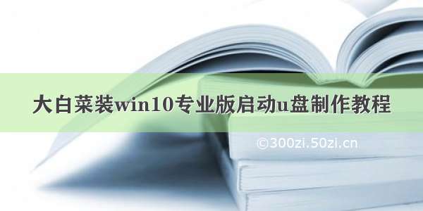 大白菜装win10专业版启动u盘制作教程