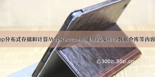 Hadoop分布式存储和计算MapReduce的使用以及Hive数据仓库等内容精讲