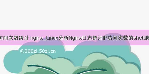 ip访问次数统计 nginx_Linux分析Nginx日志统计IP访问次数的shell脚本