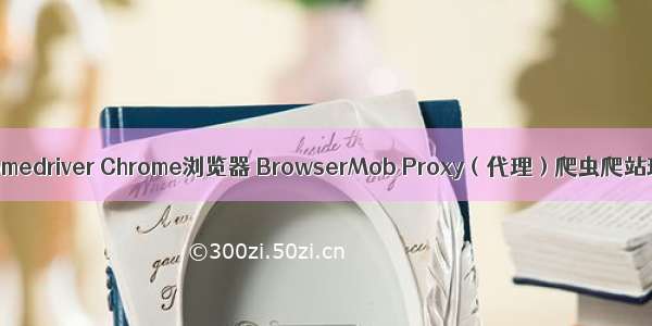 linux安装selenium chromedriver Chrome浏览器 BrowserMob Proxy（代理）爬虫爬站环境安装及测试实例