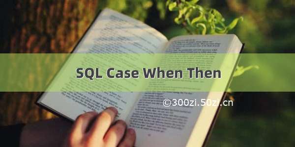 SQL Case When Then