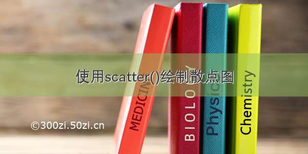 使用scatter()绘制散点图