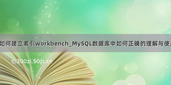 mysql如何建立索引workbench_MySQL数据库中如何正确的理解与使用索引？