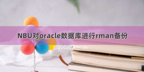 NBU对oracle数据库进行rman备份