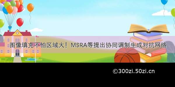 图像填充不怕区域大！MSRA等提出协同调制生成对抗网络