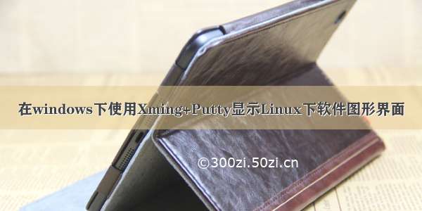 在windows下使用Xming+Putty显示Linux下软件图形界面