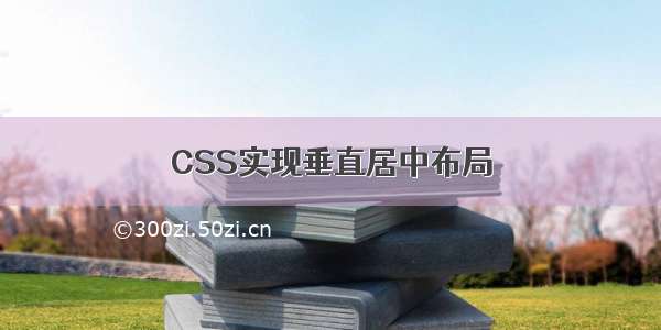 CSS实现垂直居中布局