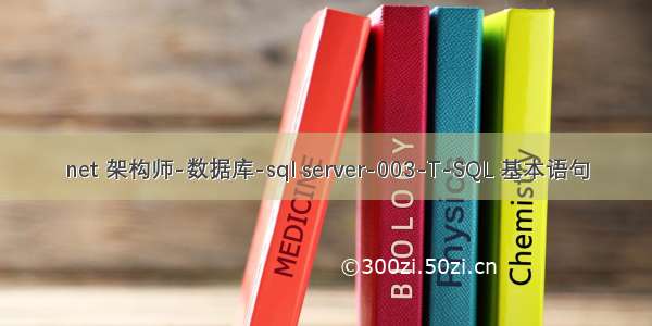 net 架构师-数据库-sql server-003-T-SQL 基本语句