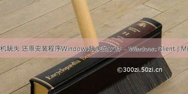 无法安装 计算机缺失 还原安装程序Windows缺失的文件 - Windows Client | Microsoft Docs...