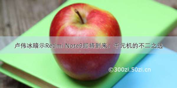 卢伟冰暗示Redmi Note9即将到来：千元机的不二之选