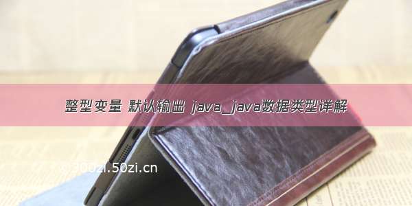 整型变量 默认输出 java_java数据类型详解