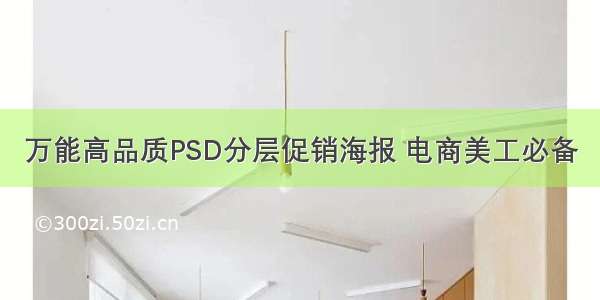 万能高品质PSD分层促销海报 电商美工必备