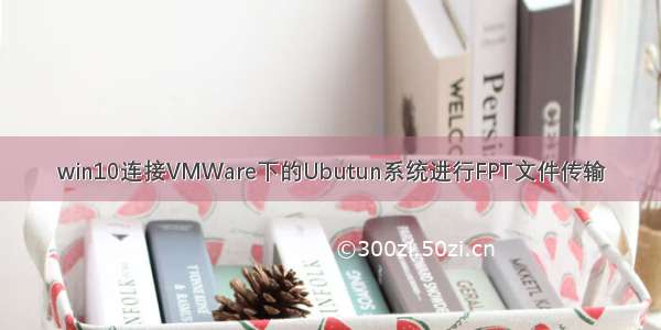 win10连接VMWare下的Ubutun系统进行FPT文件传输