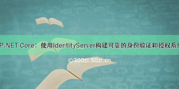 ASP.NET Core：使用IdentityServer构建可靠的身份验证和授权系统