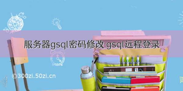 服务器gsql密码修改 gsql远程登录