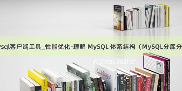 mysql客户端工具_性能优化-理解 MySQL 体系结构（MySQL分库分表）